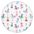 thumbnail image 1 of Fairy Tale Princess Unicorn Pattern Round Fitted Tablecloth with Elastic Edge,Dining Table Cover Waterproof,Outdoor Round Tablecloth for Camping,Dining,Indoor and Outdoor, 1 of 7