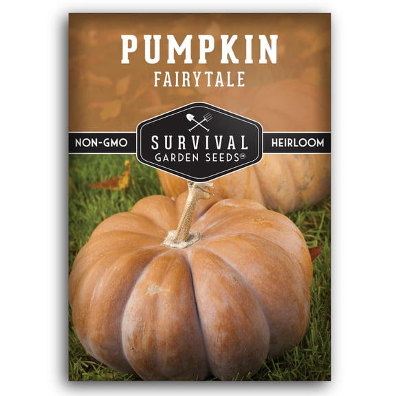 Fairytale Pumpkin Seeds for Planting - Non-GMO Heirloom Full Sun Annual Vegetable - 1 Pack