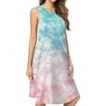 thumbnail image 1 of Fairy Tale Sky Backdrop Spring Summer Dresses For Women Fashion Dress Casual Sleeveless Loose Sundress With Pockets, 1 of 4