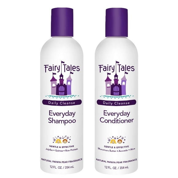 Fairy Tales Daily Cleanse Everyday Kids Shampoo + Conditioner 12 Oz, Set