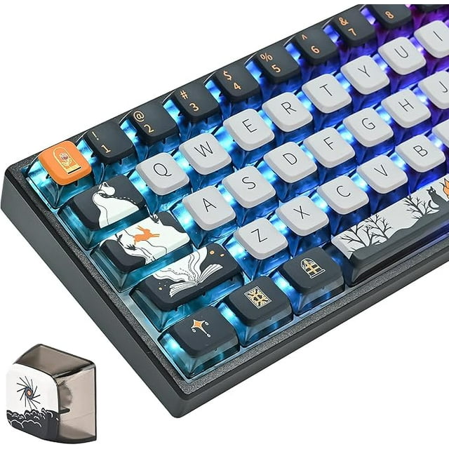 Fairy Tales PBT Keycaps ASA Profile 118 Keys Custom Keycaps Set for 60% 65% Cherry Mx Gateron Kailh Switch Mechanical Keyboards