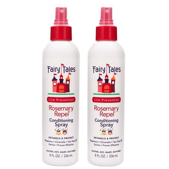 Fairy Tales Rosemary Repel Daily Kid Conditioning Spray- Conditioning Lice Spray for Kids for Lice Prevention, 8 Fl. Oz (Pack of 2)