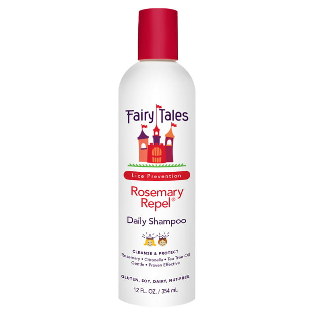 Fairy Tales Rosemary Repel Daily Kid Shampoo for Lice Prevention, 12 Fl Oz
