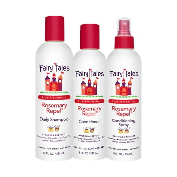 Fairy Tales Rosemary Repel Shampoo 12oz, Conditioner 8oz, & Conditioning Spray 8oz - 3 Piece Set!