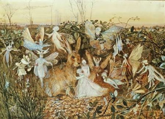 Fairy Twilight Canvas Art - John Anster Fitzgerald (20 x 28)