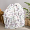 thumbnail image 1 of Fairy Unicorn White Pattern Soft Sherpa Fleece Throw Blanket, Warm Cozy Plush Blanket for Sofa Bed Couch, All Season, 30"x40", 1 of 5