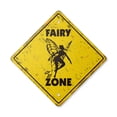 thumbnail image 1 of Fairy Vintage Crossing Sign Zone Xing | Indoor/Outdoor Plastic | 20" Tall rustic fairies magic magical fantasy tinker bell tales nursery rhymes, 1 of 3
