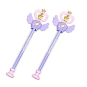 Fairy Wand Water Squirter, Magic Spinning Multi-Hole Spray Water Soaker Toy | Pull-Out Long Distance Game, Portable Princess Blaster Pool Beach Bath Outdoor Summer Activity