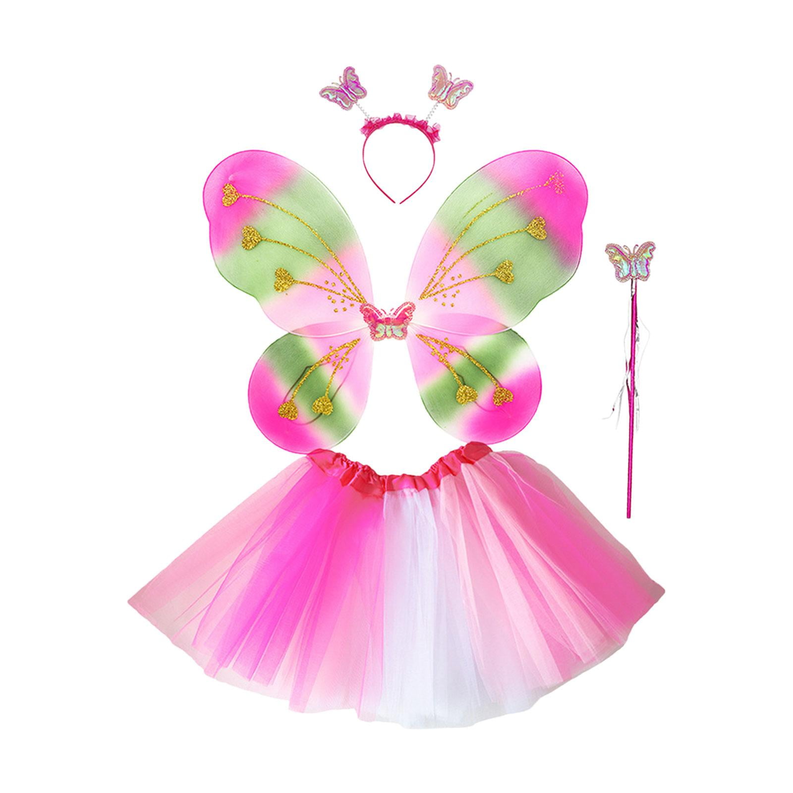 Fairy Wing Costume Set Fairy Cosplay Gifts Child Princess Tutu Skirts