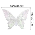 thumbnail image 1 of Fairy Wings for Women, 22x29'' Butterfly Cosplay Wings,Iridescent Costume Wings for Party Photography Adult Dress Up Halloween Cosplay - Silver, 1 of 7