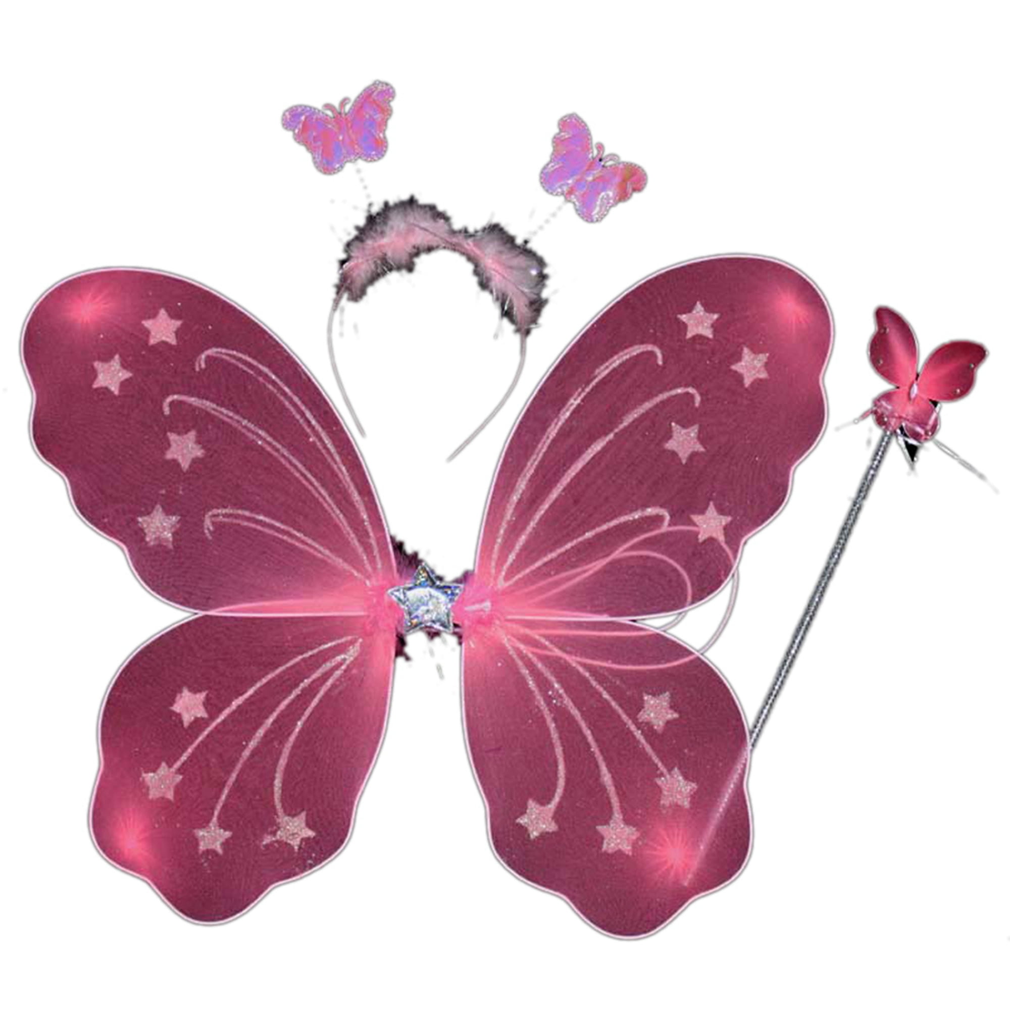 Pink fairy wings and wand online