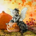 thumbnail image 1 of Fairy Witch on Pumpkin Figurine, Yard Props Sign, Autumn Fairy Sitting on The Pumpkin Figurine Statue,Acrylic Ground Plug, Accessories for Lawn Decor, 1 of 7