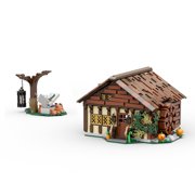 Fairy Witchs Architecture Street House Building Blocks Set Sanderson Sisters'Cottage Model Magic Bricks Toys Kids Gift