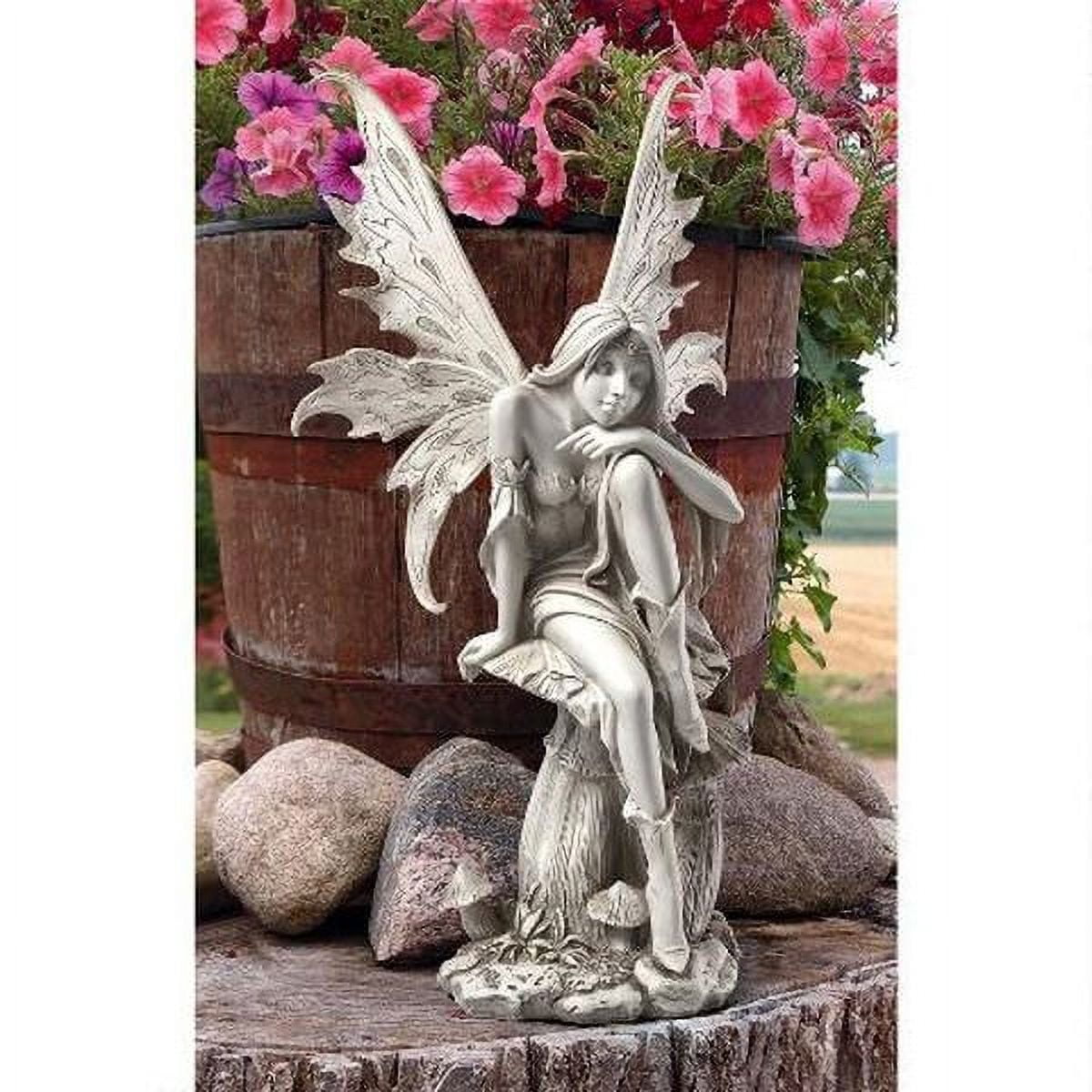 Enchanted Dreams White Resin Fairy Garden Statue