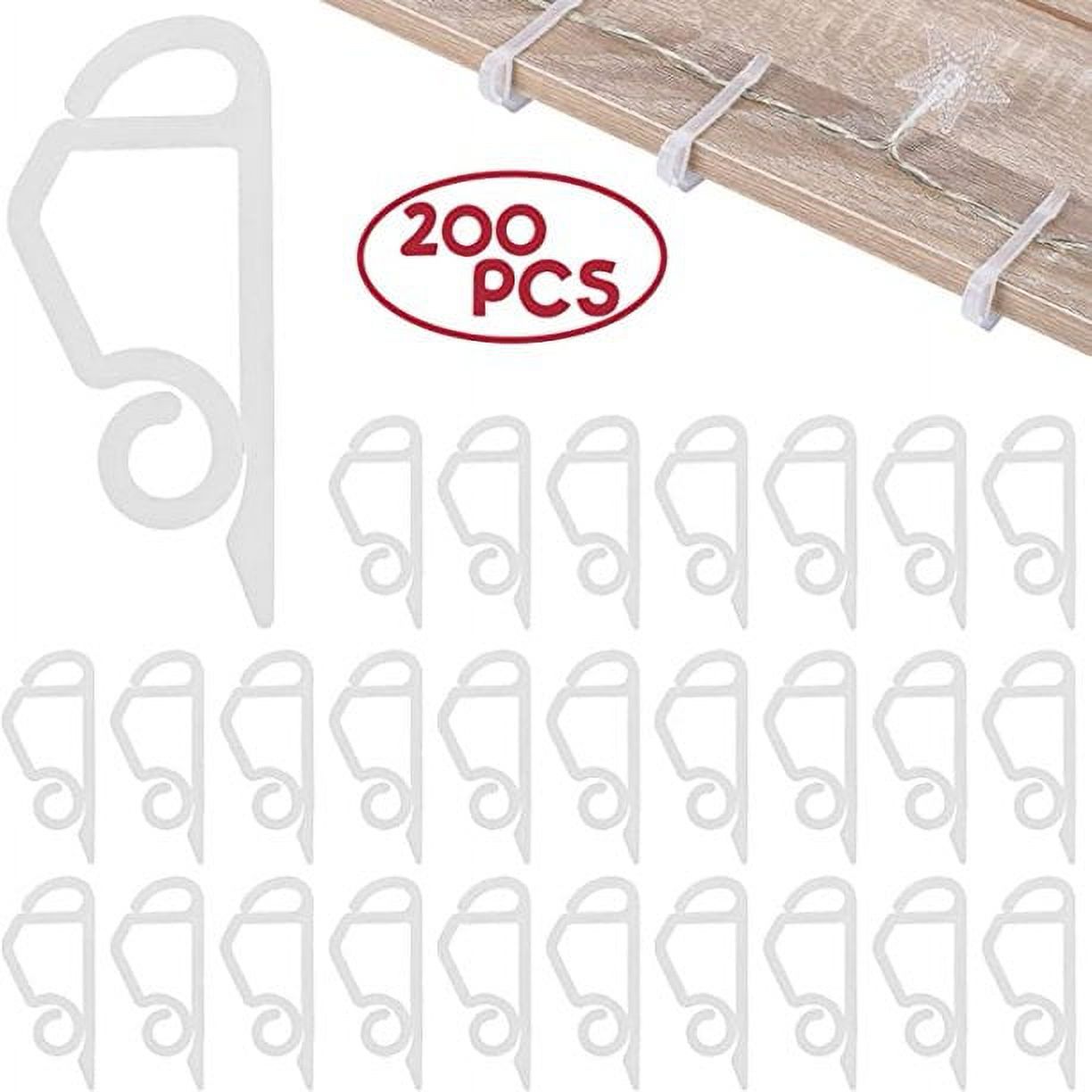 FairyStar 200pcs Light Hanger Hooks Christmas Gutter Light Clips