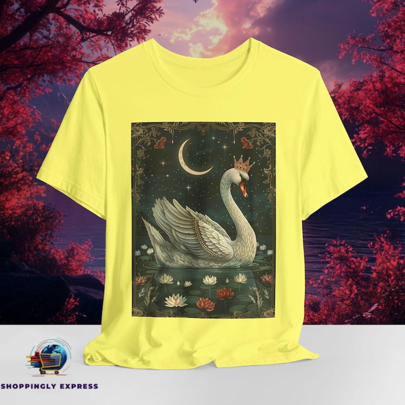 FairyTail Swan Tee Fantasy Princess Swan Aesthetic Graphic Bella