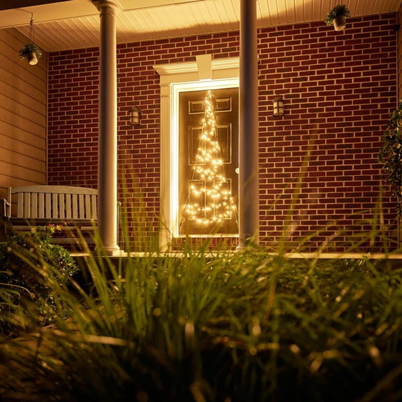 Fairybell Door Christmas Tree | 7ft | 120 LED lights | Warm white
