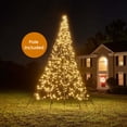 thumbnail image 1 of Fairybell Outdoor LED Christmas Tree (13FT 640 LED Lights) Pole Included, Easy Install, Warm White Color, 1 of 8