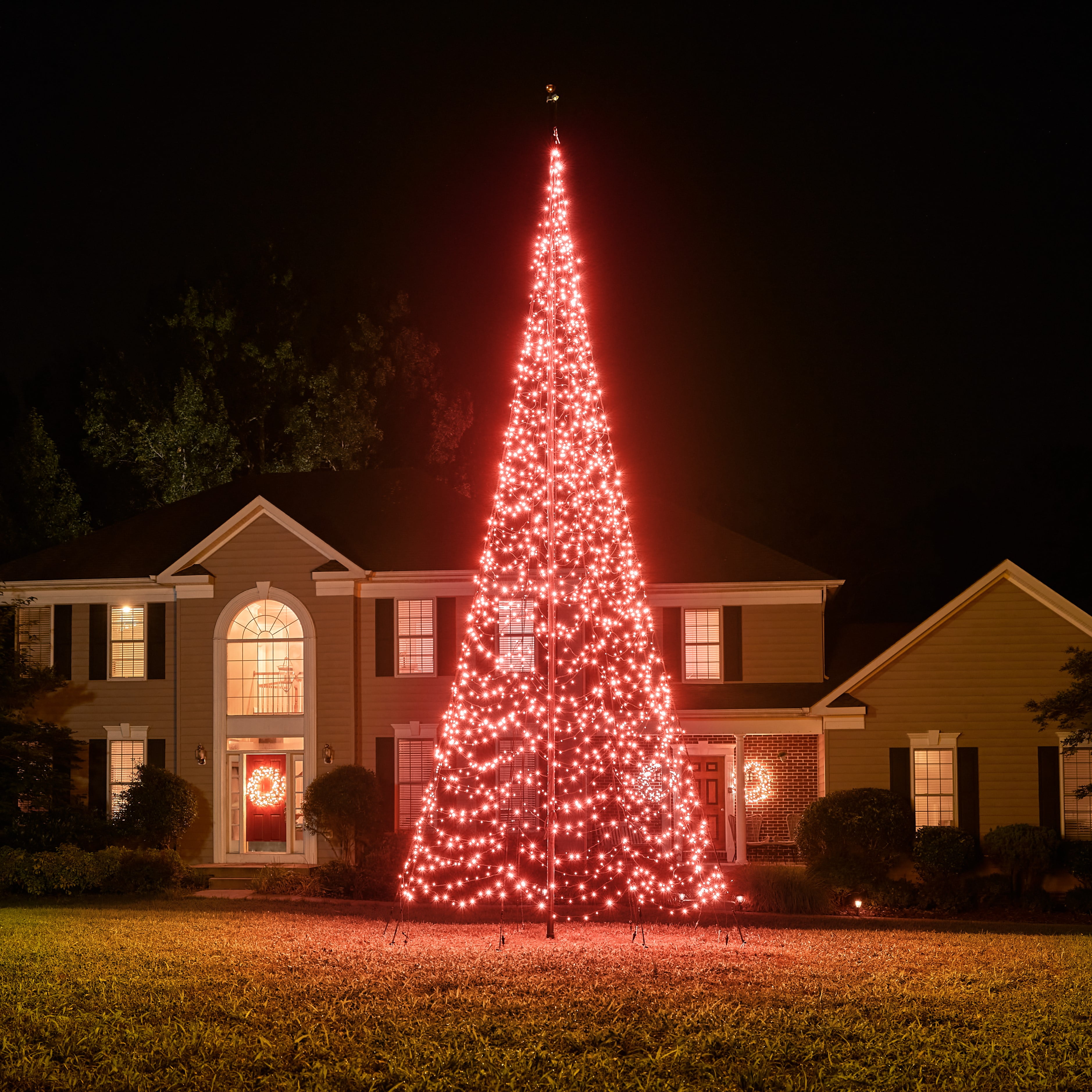 Fairybell Outdoor LED Christmas Tree (20FT 2000 LED Lights) Easy