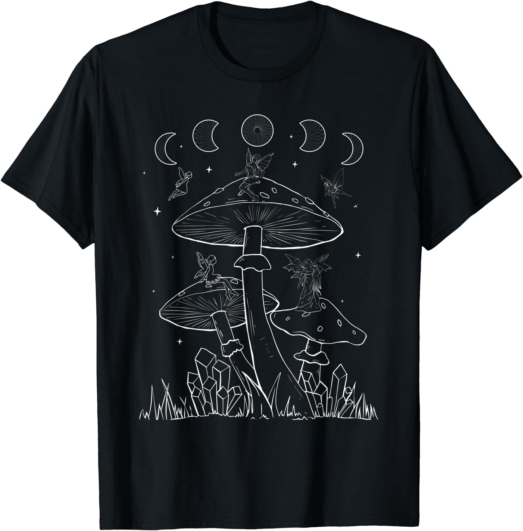 Fairycore Aesthetic Fairy Core Grunge Mushroom Moon Phases Classic ...