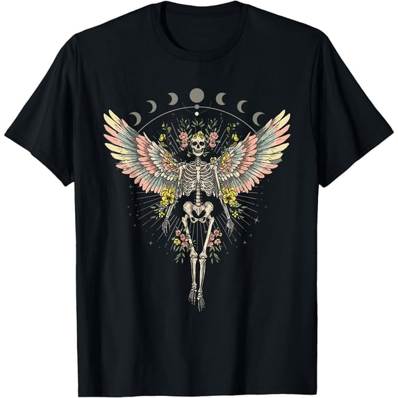 Fairycore Aesthetic Fairy Skeleton Gothic T-Shirt - Walmart.com