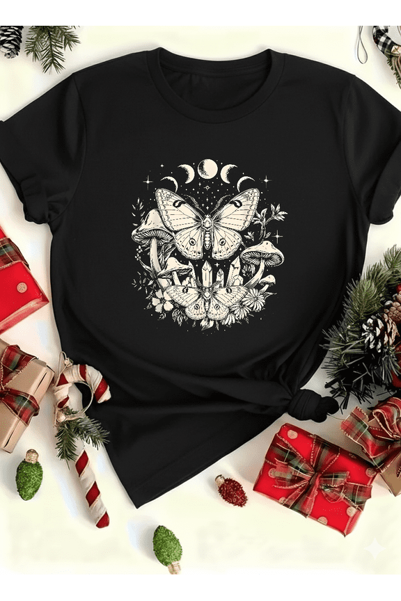 Fairycore Energy Butterfly Moth Grunge Aesthetic Retro Unisex T-Shirt V13968 up to size 5XL