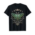 thumbnail image 1 of Fairycore Goth Luna Moth Butterfly T-Shirt for Men Women Cotton Summer Tops Fashion Casual Short Sleeves, 1 of 2