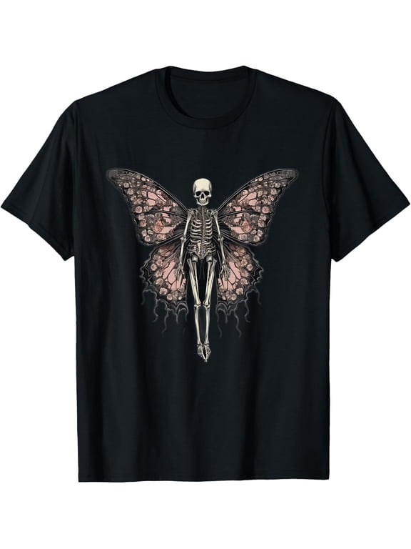 Fairycore Grunge Butterfly Goth T Shirt Size S-5XL