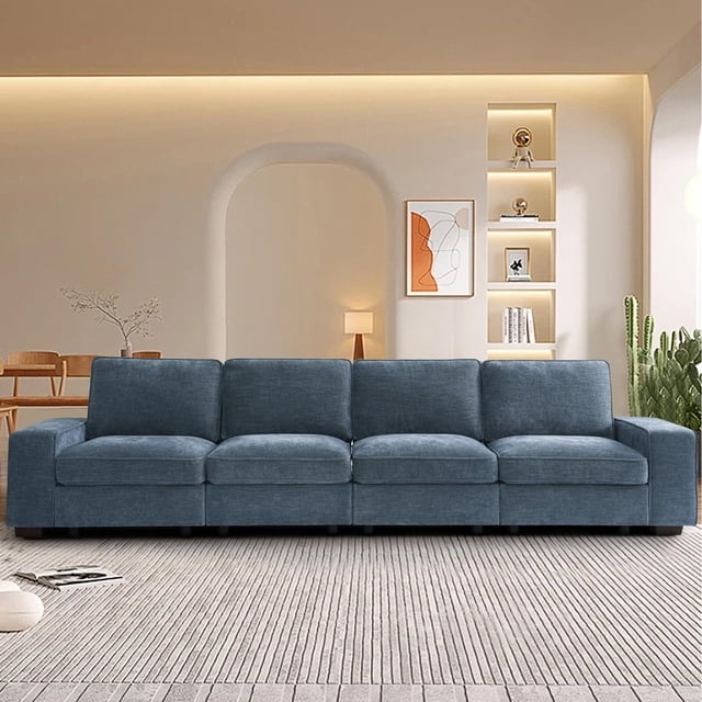 Fairyland 128" Modern Modular Sofa Couch, 4-Seater Sofas with Large ...