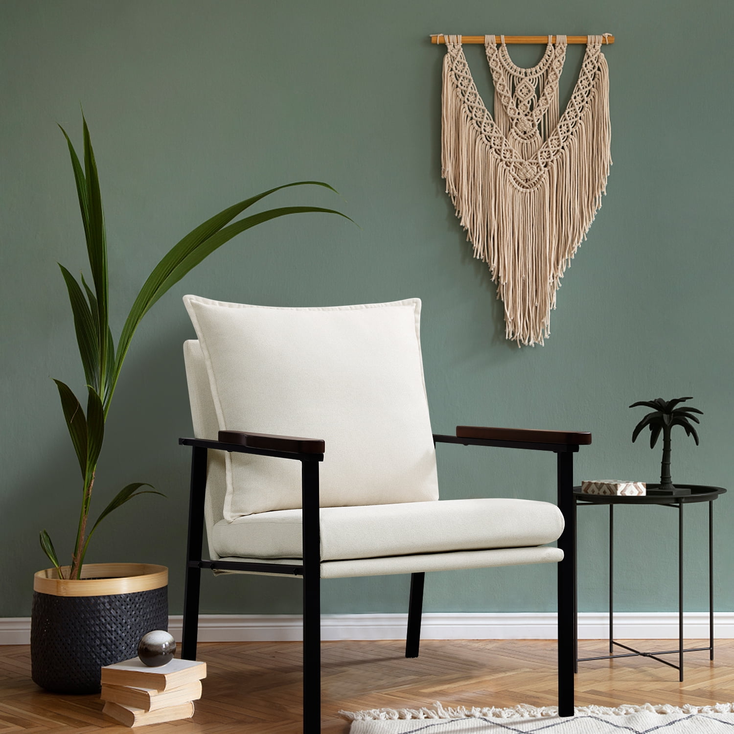 Fairyland Linen Fabric Modern Accent Chair with Liberia Ubuy