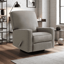 Fairyland Multi-Functional Swivel Glider Recliner Chair, 360° Rocking Recliner for Small Spaces, Nursery & Home Theater,Grey