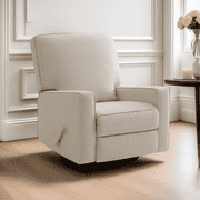 Fairyland Rocking Recliner Chair for Adults, Swivel Glider Rocker for Nursery, Nursing Rocking Chair for Living Room, Small Spaces Beige