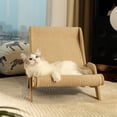 thumbnail image 1 of Fairela™ Scratch-Resistant Woven Sisal Cat Lounger – Elevated Sofa Bed with Wooden Frame for Cats & Small Dogs, 1 of 9