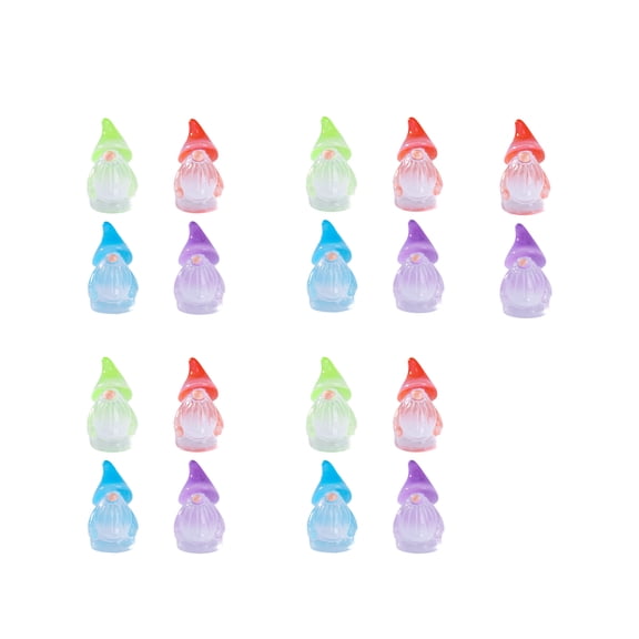Fairys Garden Accessories,Garden Gnomes Figurine,Noctilucous Miniature Gnomes Statues for Plant Pots Decors,Home Decors