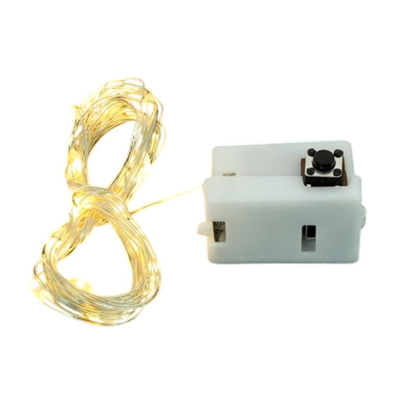 Fairys String Lights Operated Fairys Lights Fireflys Lights LED Starry String Lights 10 LEDs Silvery Copper Wire