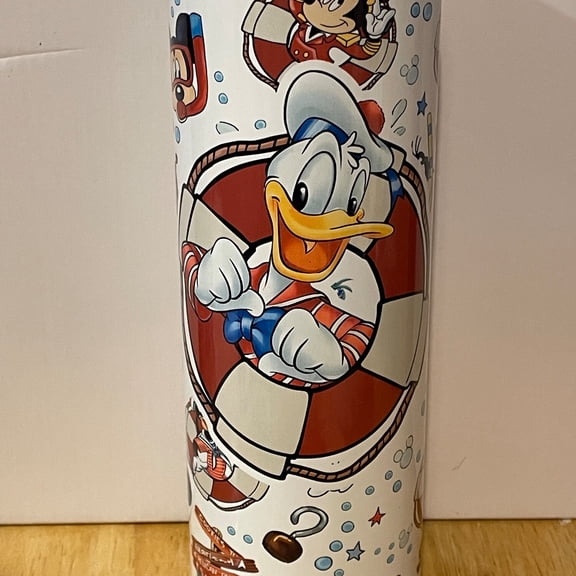 Fairytale Cruise tumbler Sailor Duck Duck tumbler life ring Classic Mouse, Polka Dot Mouse, Bow Duck, Silly Dog Yellow Pup 20 - ounce skinny straight stainless - steel sublimation, 20 oz