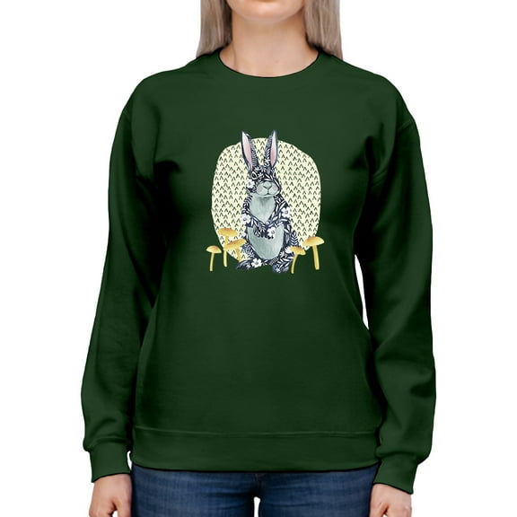 Fairytale Hare Sweatshirt Women -Grace Popp Designs, Female 5X-Large