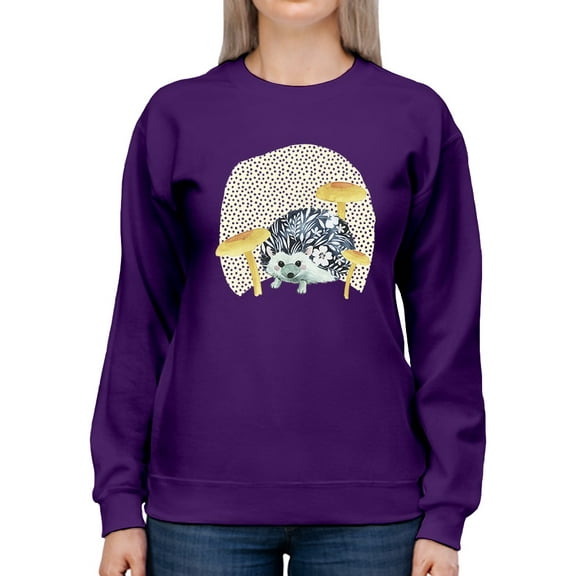 Fairytale Hedgehog Sweatshirt Women -Grace Popp Designs, Female x-Large