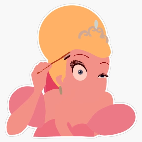 Fairytale Magical Princess and Frog Fantasy Romance Crown Emblem Decal For Kids Notebook Sticker