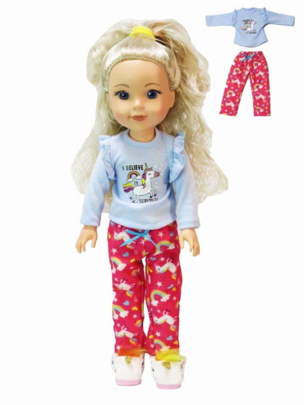 Fairytale Unicorn Pajamas for 14.5inch Dolls | American Fashion World