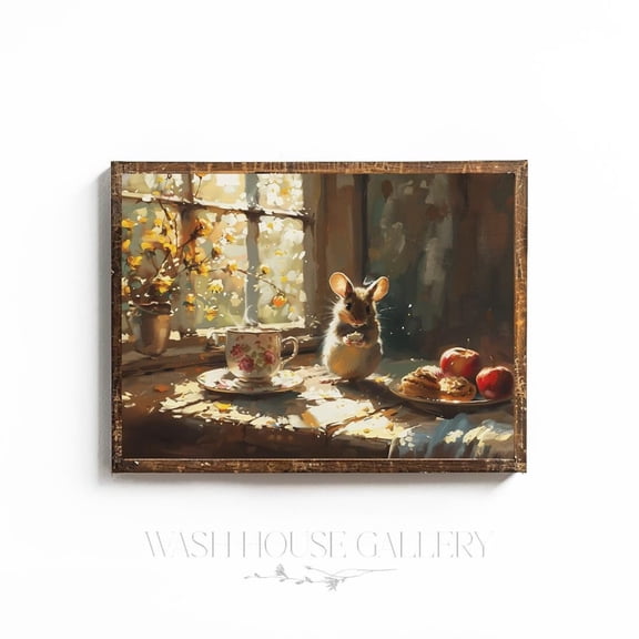 Fairytale Wall Art Cottagecore Kitchen Decor For Dining Room Wall Art Farmhouse Decor For Kitchen Cinderella Wall Art For Tea Party Decor, 8x12 UNFRAMED