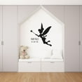 thumbnail image 1 of Fairytales Do Come True Quote - Cute Little Tinkerbell Silhouette - Peter Pan Kids Quotes Vinyl Wall Art Wall Decal Wall Sticker Home Decoration Design Kids Girls Room Wall Décor Size (30x30 inch), 1 of 3