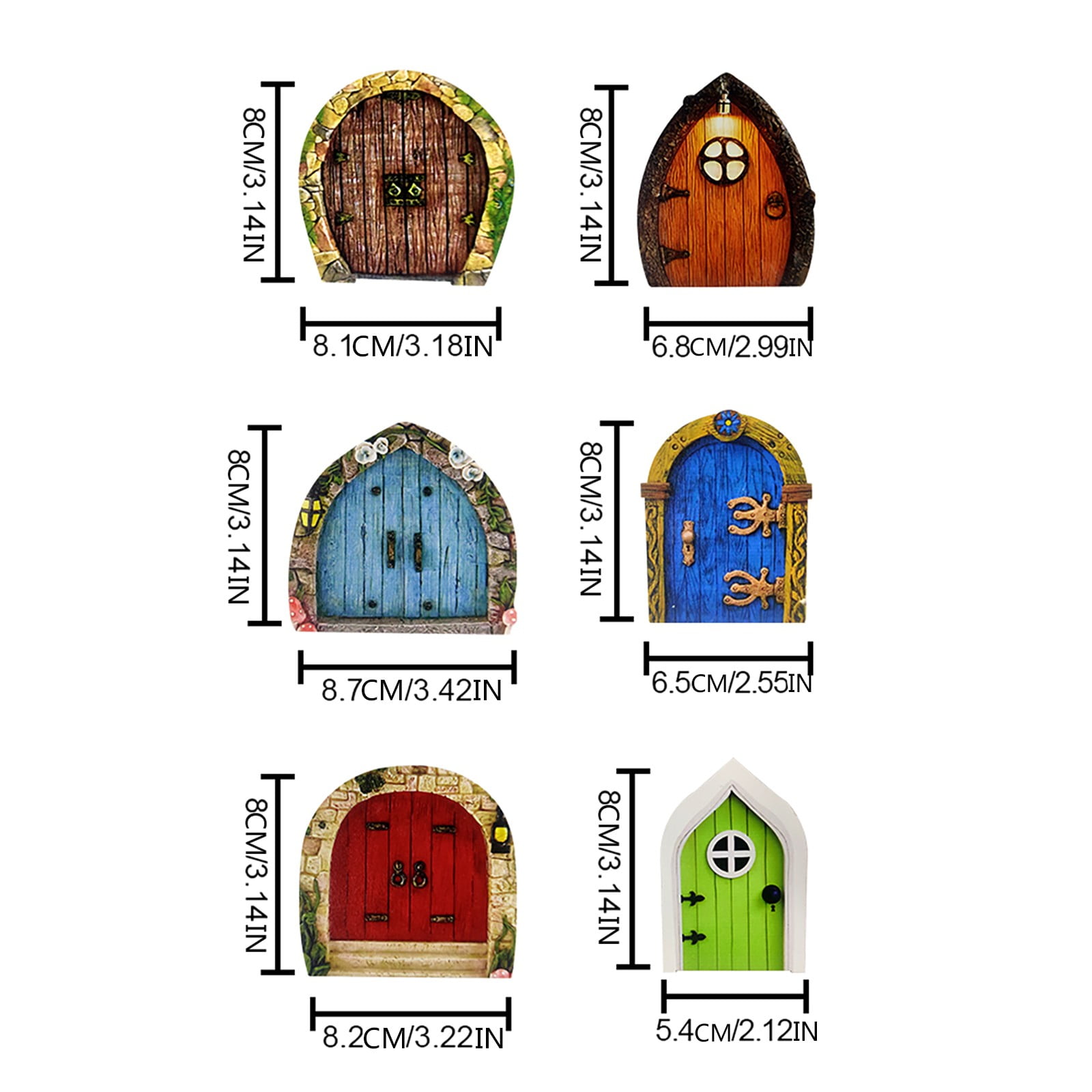 Fairytales Door Decoration Ornaments Wooden Fairys Tree Door Decoration