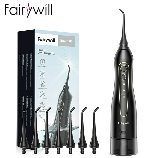 Fairywill 300ml Smart Portable Oral Irrigator USB Rechargeable Dental