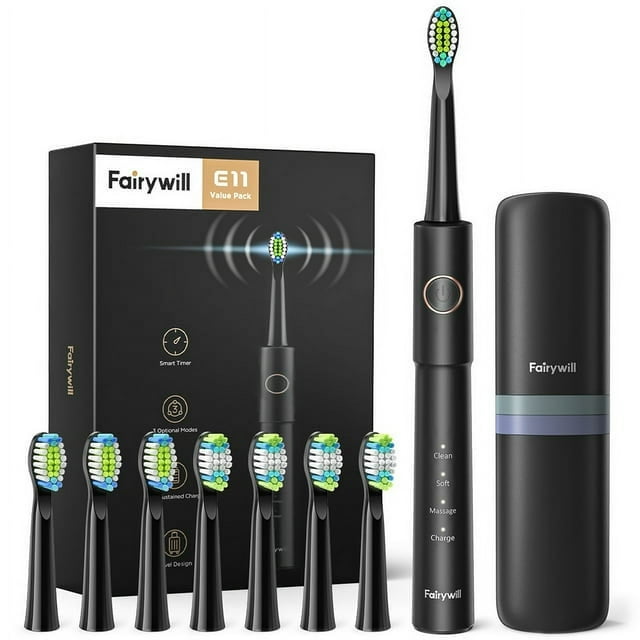 Fairywill Sonic Electric Toothbrush, Rechargeable with Ultra Charger, 3