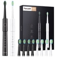thumbnail image 1 of Fairywill E11 Electric Toothbrush for Adults, Sonic Dual Pack with 10 Brush Heads, 40,000 VPM, 5 Modes & 2-Min Smart Timer, IPX7 Waterproof,Perfect Family Gift Set,Black & White, 1 of 5