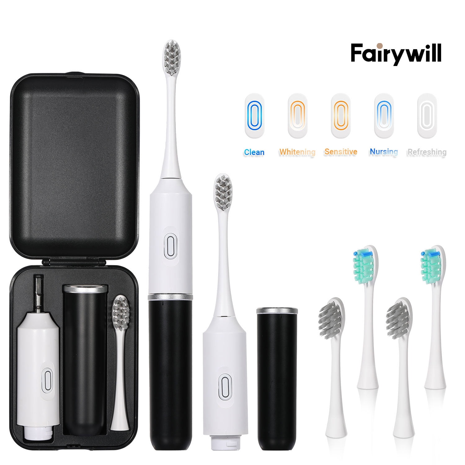 Fairywill Electric Toothbrush, Upgrade Split Combination Toothbrushes