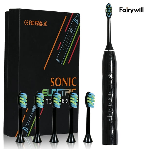 Fairywill Ultrasonic Electric Toothbrushes, Rechargeable Toothbrush for Adults and Kids, Travel