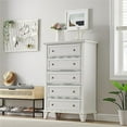 thumbnail image 1 of Faitaliicy 5 Drawers Dresser Bedroom Dresser With 5 Drawers Modern Dresser Chest Of Drawers Wood Tall Dressers Metal Handles Accent Storage Cabinet For Bedroom Hallway Entryway Nursery, 1 of 9