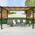 thumbnail image 1 of Faitaliicy 9.5x12 Ft Outdoor Pergola Patio Gazebo Awnings Metal Patio Grape Gazebo Retractable Shade Canopy Sun Shelter Pergola Gazebo For Gardens Terraces Backyard Deck, 1 of 6